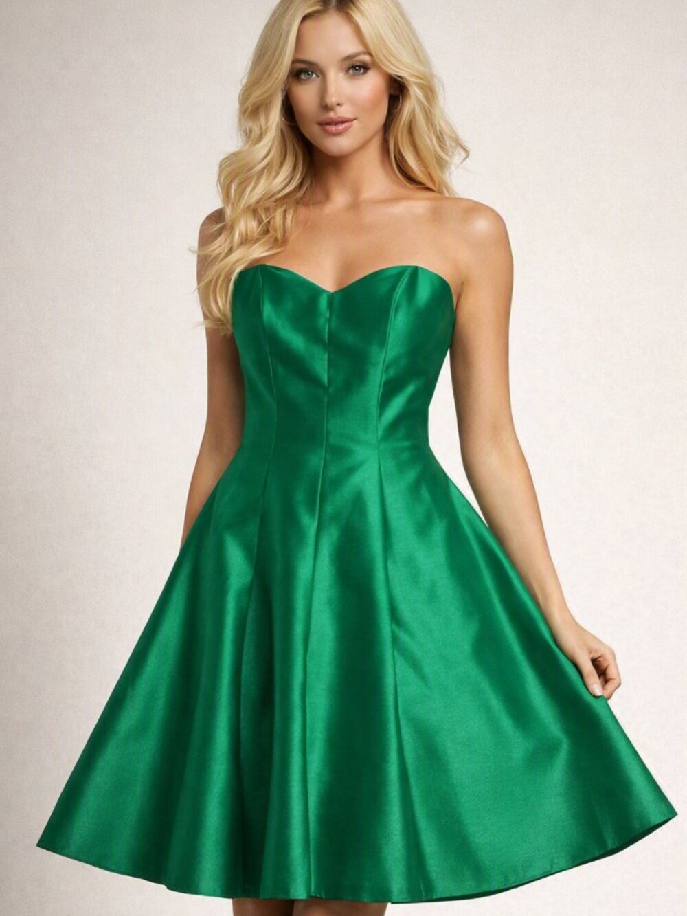 Alfred Sung Midi Dress Womens 10/12 Green NWT Prom Cocktail Formal Bridesmaid